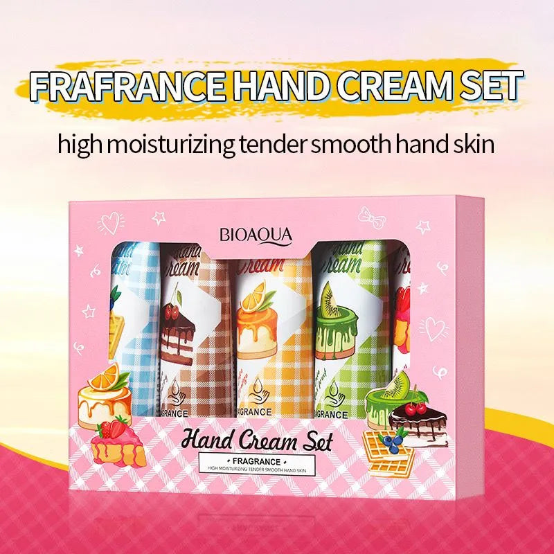 Bioaqua Pack Of 5 Mini Cute Fragrance Hand Creams  - 20g Bioaqua