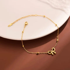 Stainless Steel Bow Bracelet Cosmia