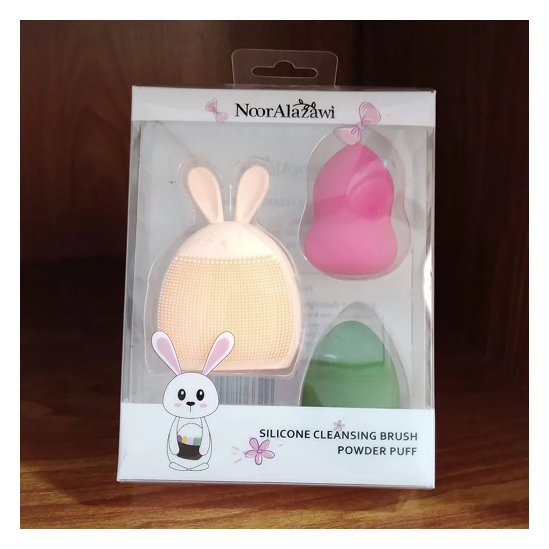 Noor Alazawi Silicone Cleansing Brush Powder Puff Noor Alazawi