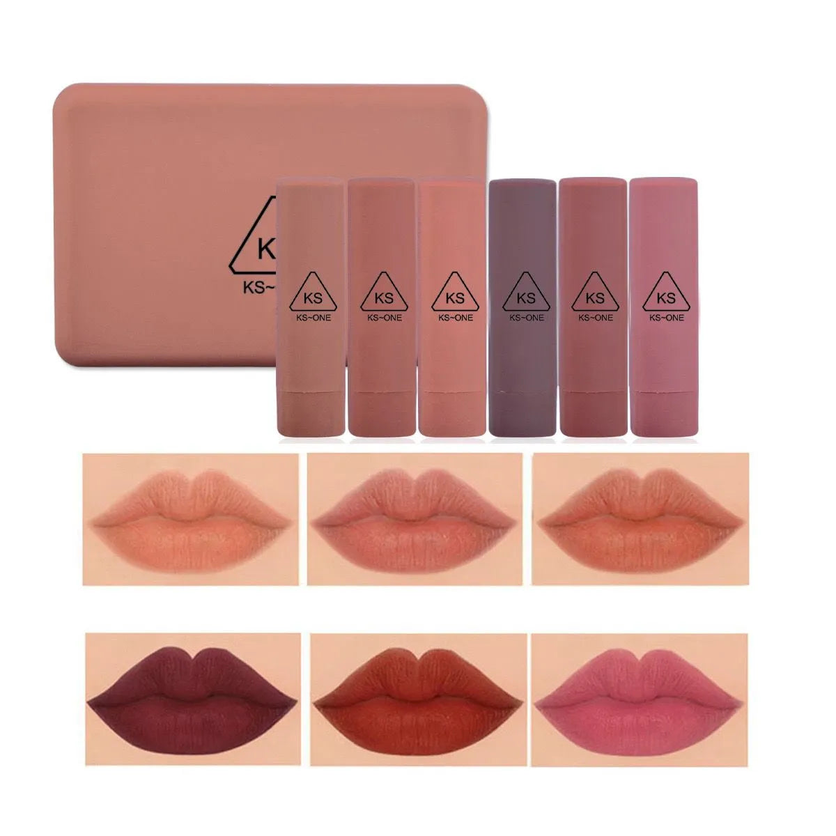KS One 6 Pcs Mini Lipstick Set KS-ONE