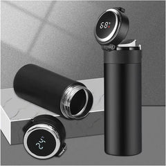 Stainless Steel Vacuum & LED Temperature Display Water Bottle Cosmia.pk