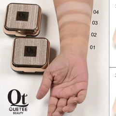 Quetee Beauty 2in1 High Quality Prime & Fine Oil Control Compact Powder Quetee