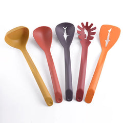5 Pcs Colorful Kitchen Spoon Set - Each Cosmia.pk