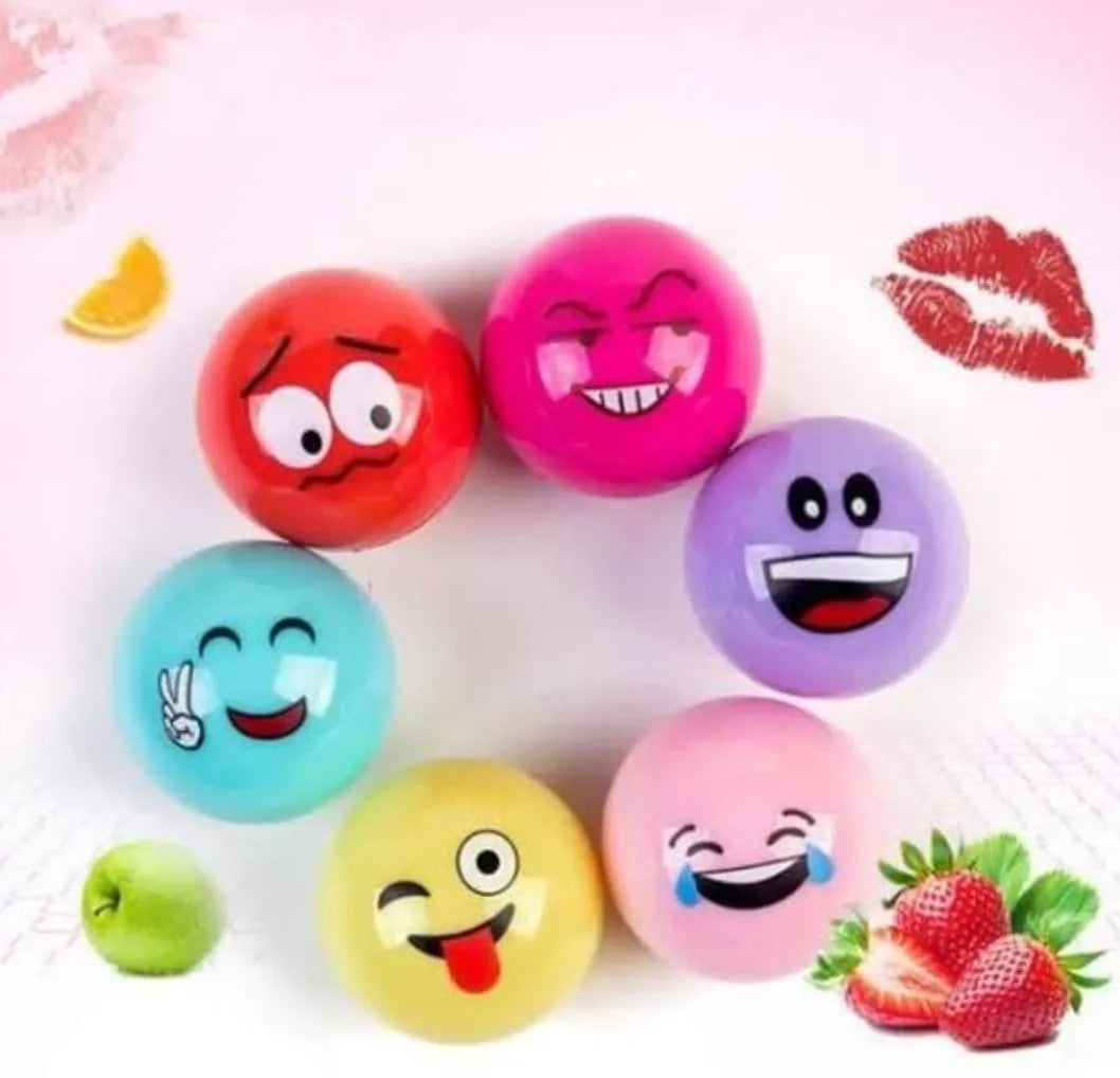 Cute emoji beautiful look lip balm (6Pcs) Cosmia.pk
