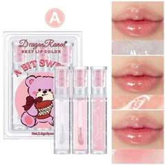 3Pcs Dragon Ranee Bear Sexy Lip Colors Set Dragon Ranee