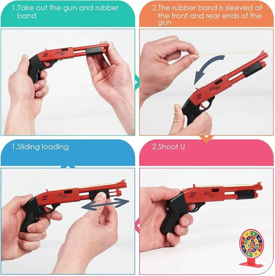 Rubber Band Gun Toy - Each Cosmia.pk