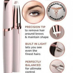 Flawless Hair Remover – Instant & Painless Facial Hair Removal (Pink) Flawless