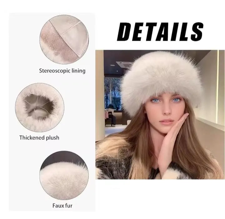 Fluffy Bucket Hat (Random Colour) Cosmia.pk