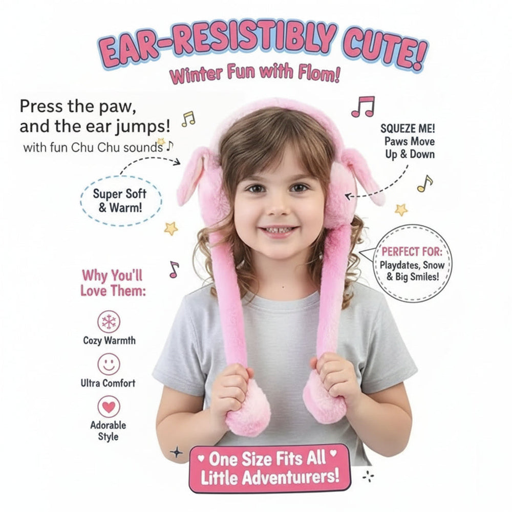 Premium Kids Plush Bunny Earmuffs Cosmia.pk