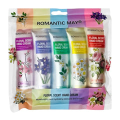 Romantic May 5 Pcs Floral Hand Cream - Each 30g Romantic May