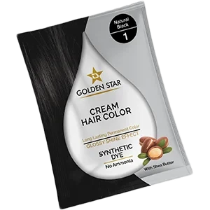 Golden Star Hair Color Natural Black 20g Golden Star