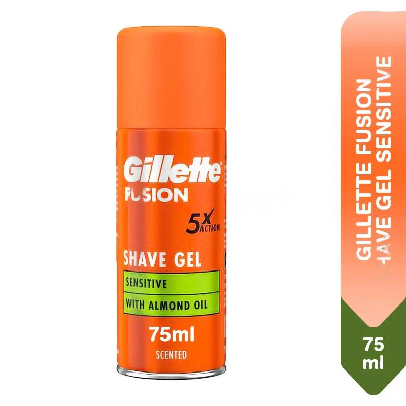 Gillette Fusion 5x Action Shave Gel WIth Almond Oil – 75 ml Garnier