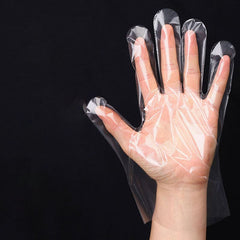 Disposable Transparent Hand Gloves - 100Pcs Cosmia.pk