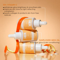 HER Beauty superkind glow and radiate serum 10% Vitamin C 30ml / 1.0 HER Beauty
