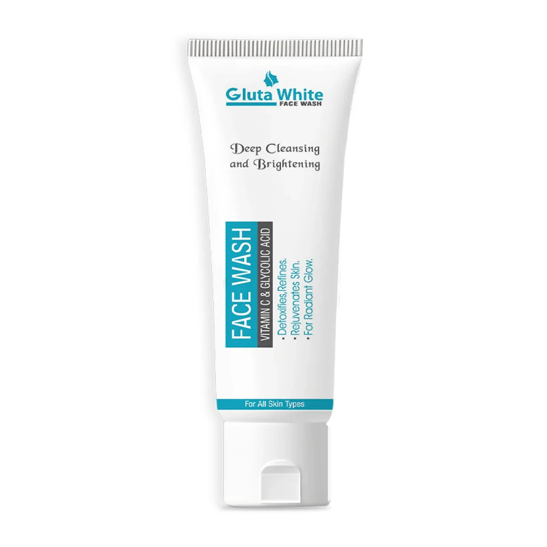 Gluta White Vitamin C & Glycolic Acid Face Wash - 100g Gluta White