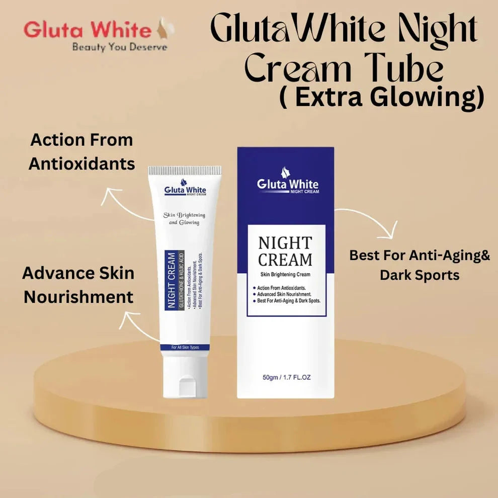 Gluta White Night Cream – 50gm Gluta White