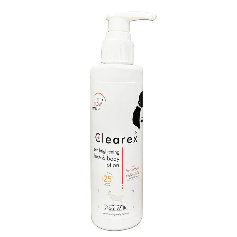 Clearex Goat Milk Skin Brightening Face & Body Lotion with SPF 25 Clearex
