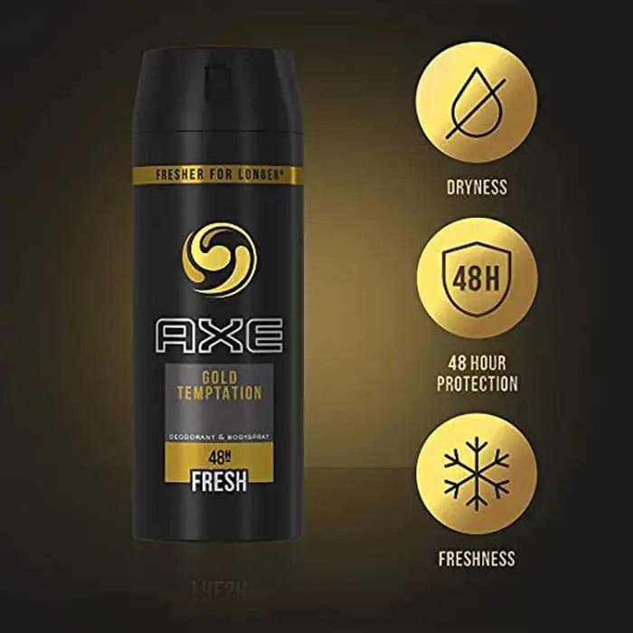 Axe Body Spray (Gold) 150ml AXE