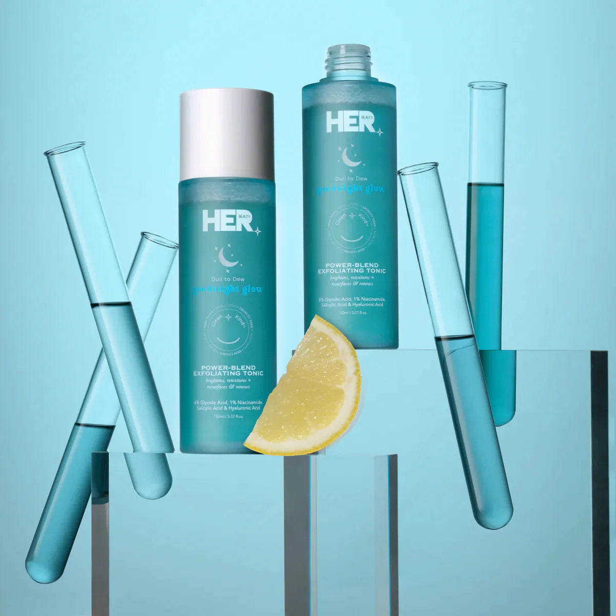 HER Beauty goodnight glow Power Blend Exfoliating Tonic - 120ml HER Beauty