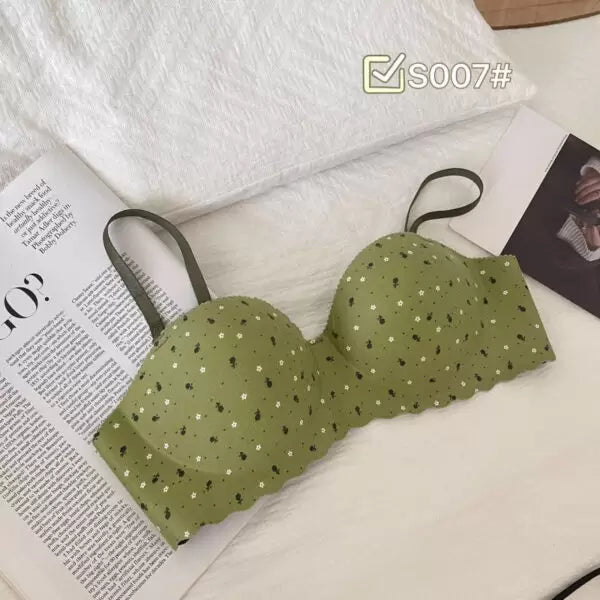 Sweet Printed Half Cup Seamless Push Up Bra Cosmia.pk