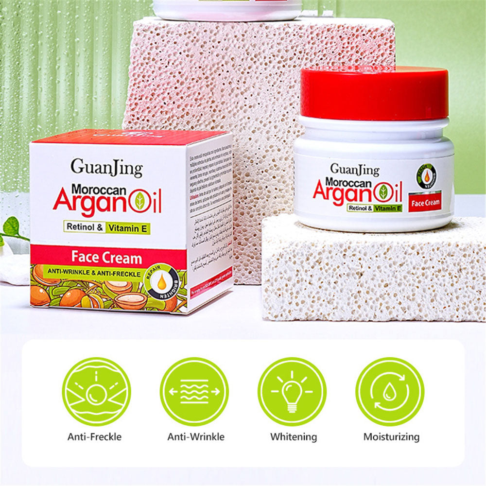 Guanjing Moroccan Argan Oil Retinol & Vitamin E Face Cream – 80g Guanjing