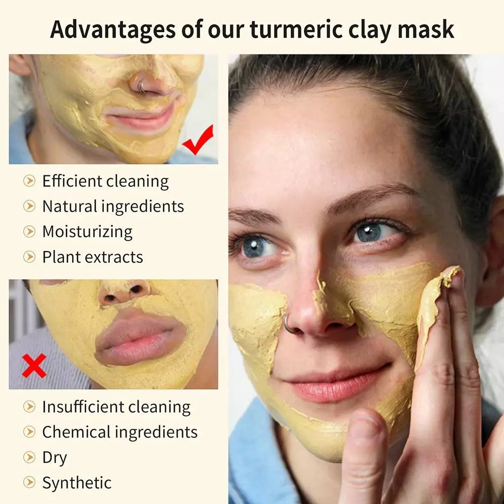 Guanjing Turmeric Brightening Clay Mask – Clear & Radiant Guanjing