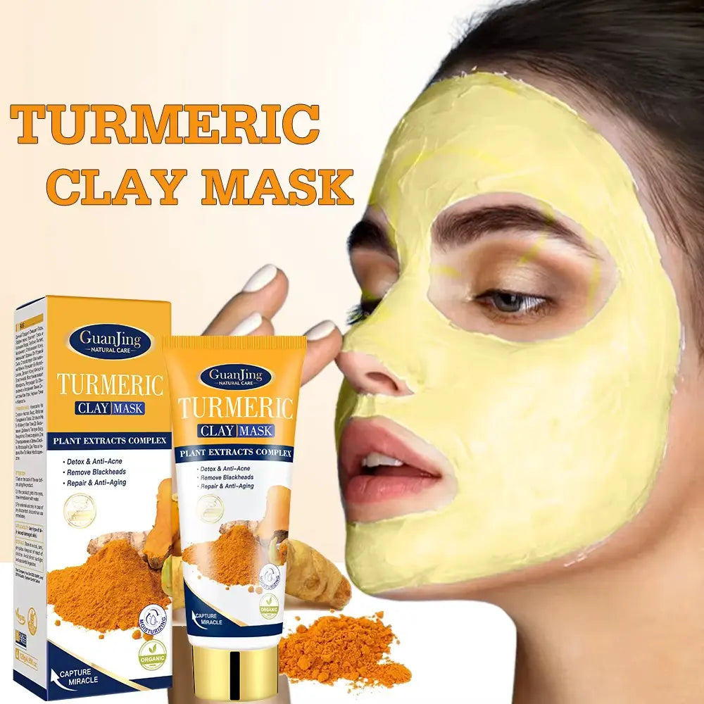 Guanjing Turmeric Brightening Clay Mask – Clear & Radiant Guanjing