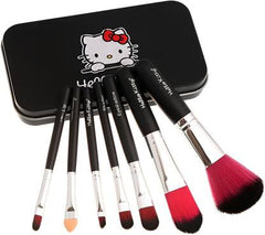 Hello Kitty Professional Makeup Brushes With Box Black Color (Set Hello Kitty