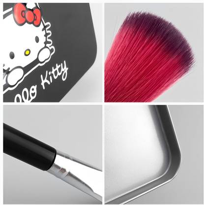 Hello Kitty Professional Makeup Brushes With Box Black Color (Set Hello Kitty