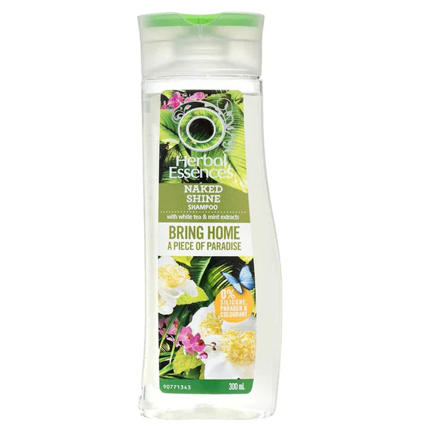 Herbal Essences Naked Shine Shampoo with White Tea & Mint Extracts - 300ml Herbal Essences