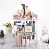 360° Rotating Acrylic Diamond Cosmetic Organizer