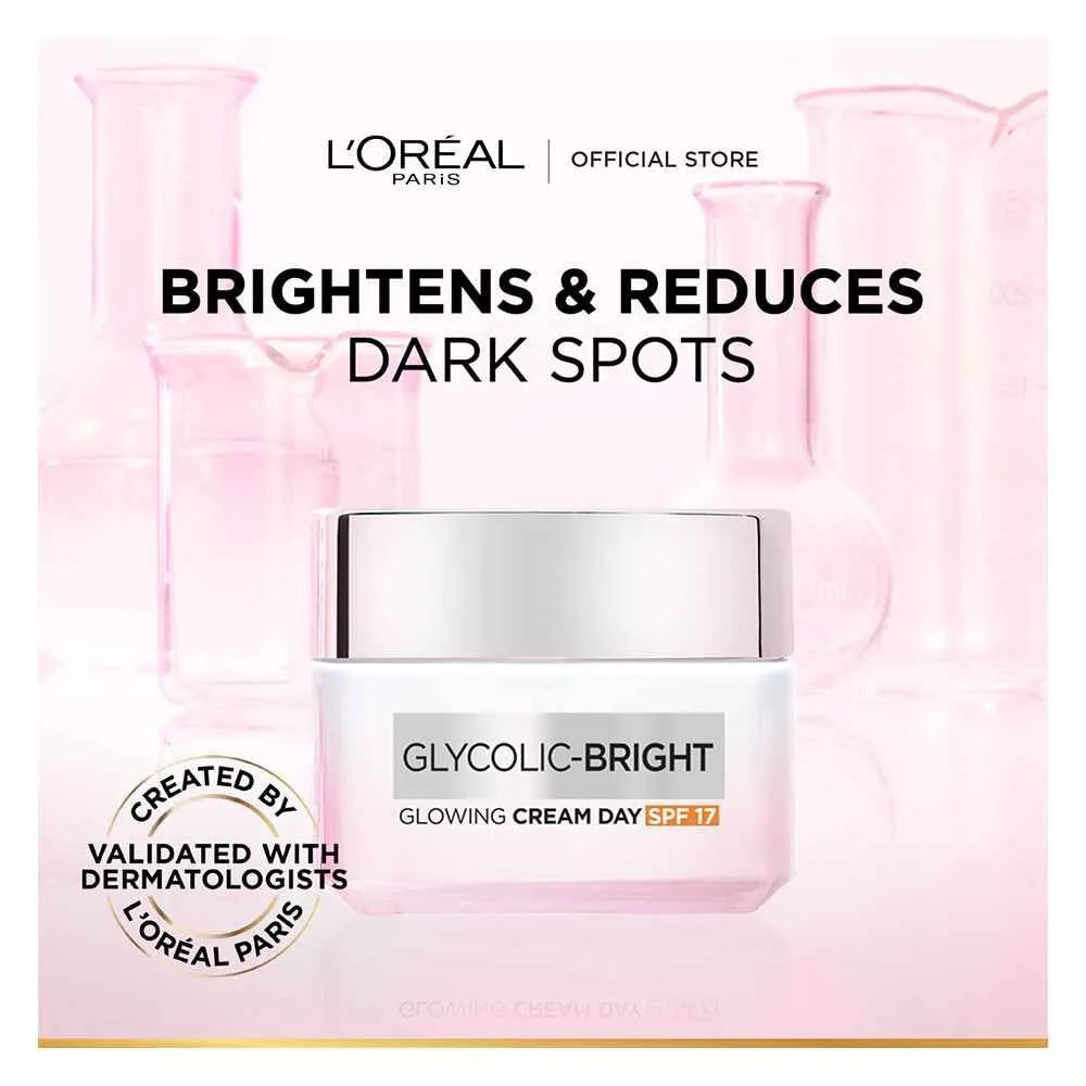 L’Oréal Paris Glycolic Bright Glowing Day Cream SPF17 – 50ml Loreal Paris