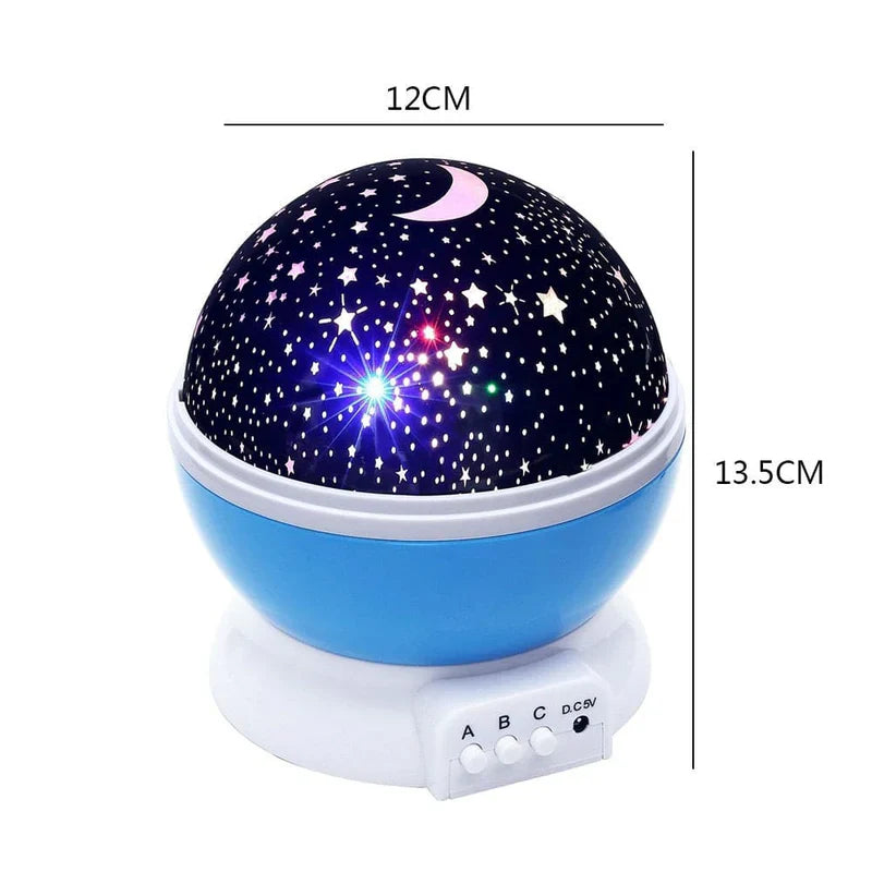 3D Night Light Projector, Color Changing USB Rotating Star Lamp Cosmia.pk