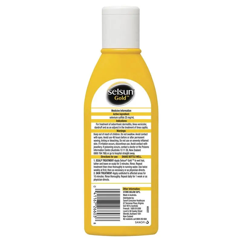 Selsun Gold Anti Dandruff Shampoo Treatment - 200ml Selsun