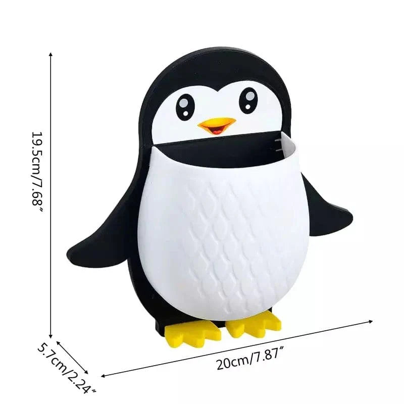 Self Adhesive Wall Mounted Penguin Holder Cosmia.pk