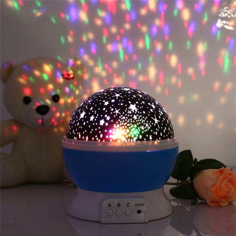 3D Night Light Projector, Color Changing USB Rotating Star Lamp Cosmia.pk