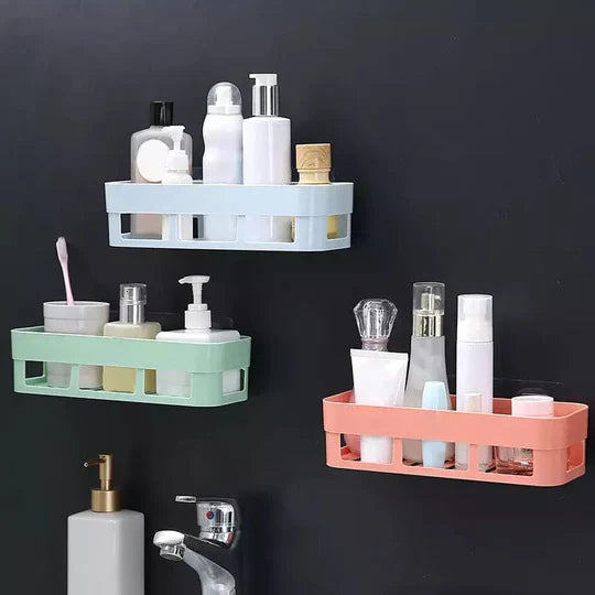 Multipurpose Bathroom Shelf Wall Holder Storage Rack Cosmia.pk