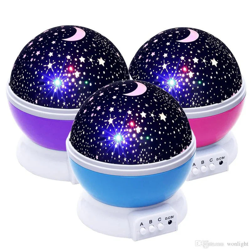 3D Night Light Projector, Color Changing USB Rotating Star Lamp Cosmia.pk