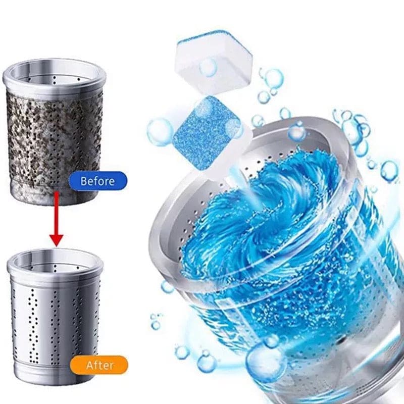 Washing Machine Cleaner Effervescent Tablet - 10Pcs Cosmia.pk