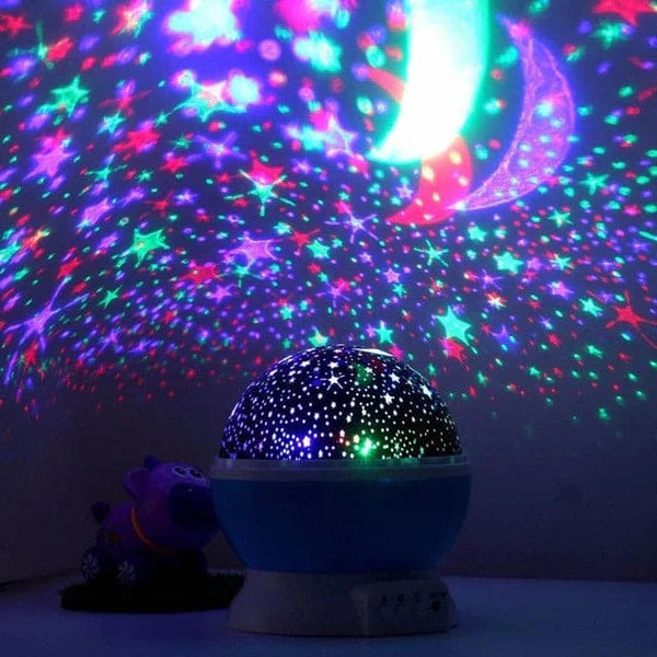3D Night Light Projector, Color Changing USB Rotating Star Lamp Cosmia.pk