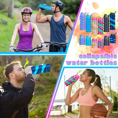 Creative Portable Silicone Folding Sports Water Bottle - 500ml - Each Cosmia.pk
