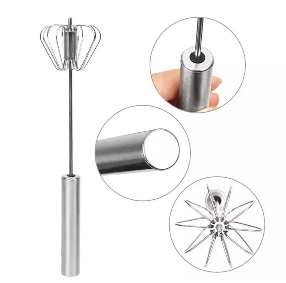 Spring Egg Beater, Manual Hand Pressure, Semi Automatic Egg Beater Cosmia.pk