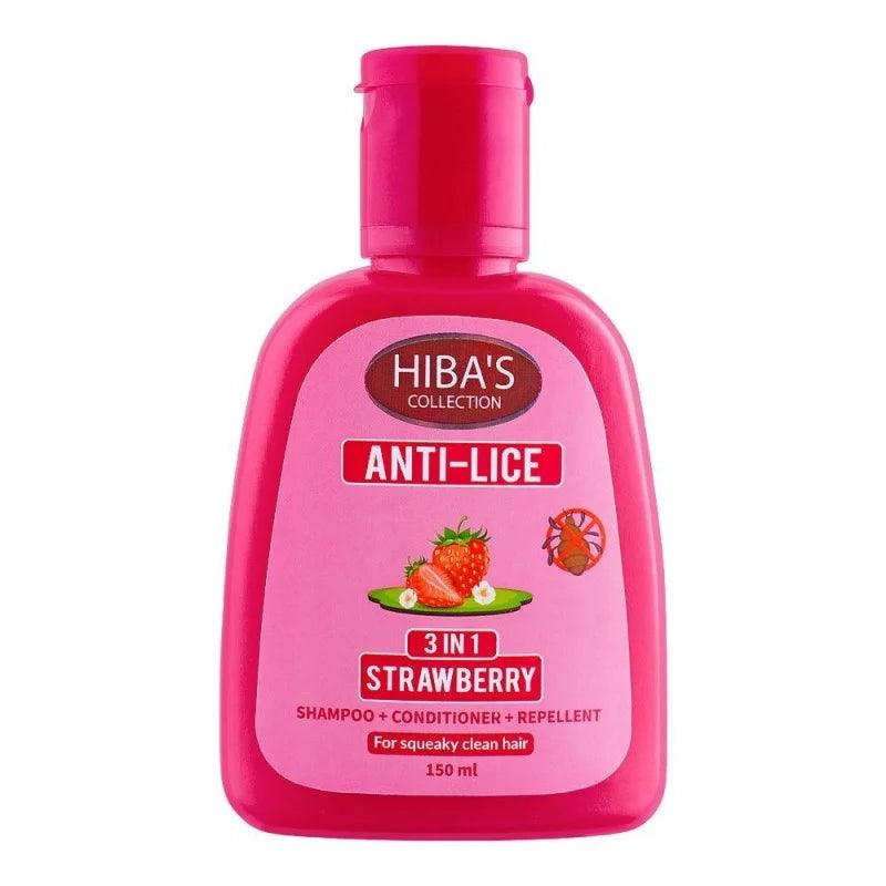 Hiba's Collection Anti Lice 3-In-1 Strawberry Shampoo + Conditioner + Hiba's Collection