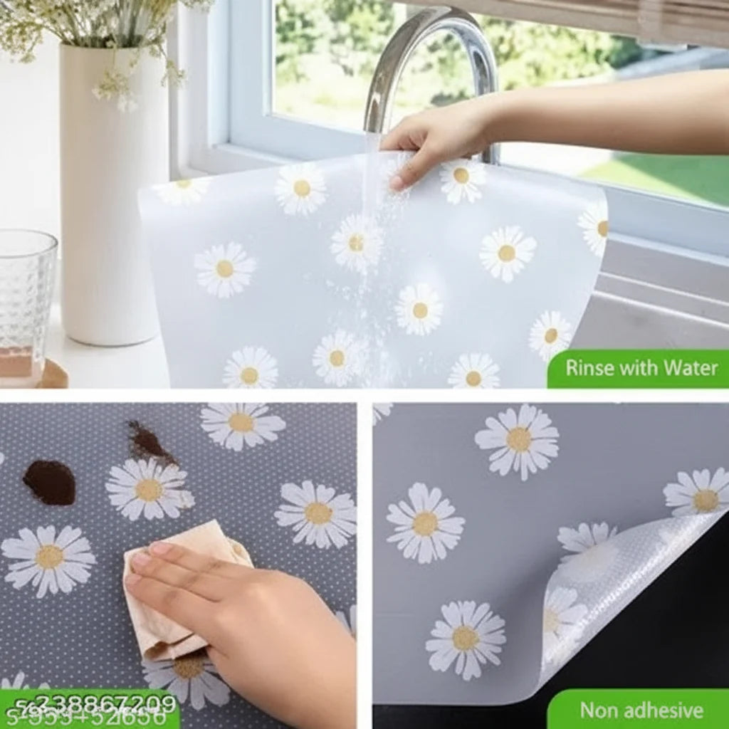 Floral PVC Drawer & Shelf Liner - Each Cosmia.pk