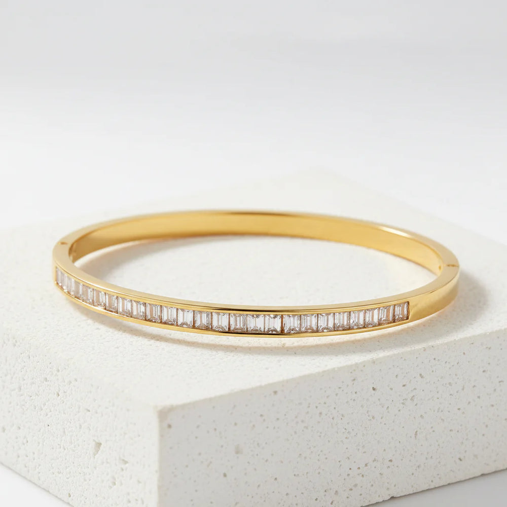 Zircon Gold Color Bangle - Each Cosmia.pk