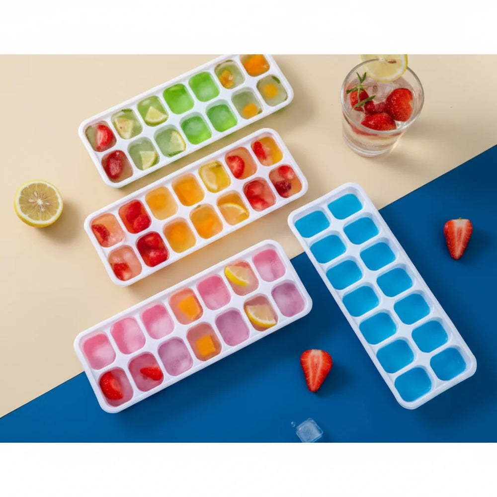 14 Grid Square Shape Ice Maker, Ice Cube Tray - Each Tray Cosmia.pk