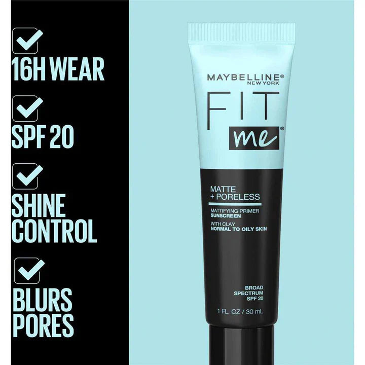 Maybelline Fit Me - Matte Poreless Primer Tube - 30ml - Normal To Oily Maybelline