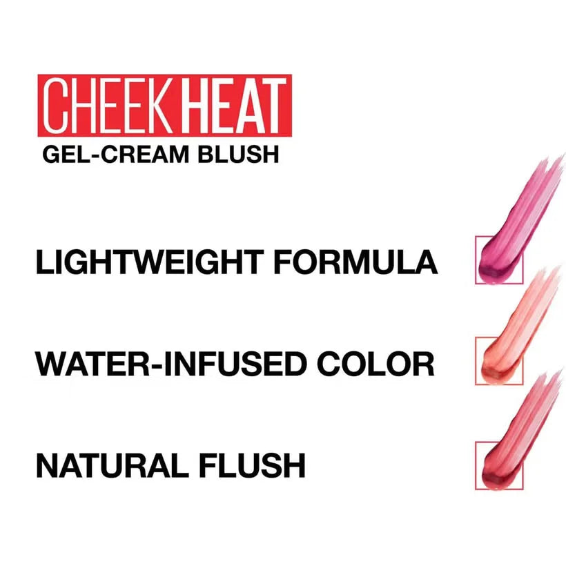 Original Maybelline Cheek Heat Gel Cream Blush - 8ml Maybelline