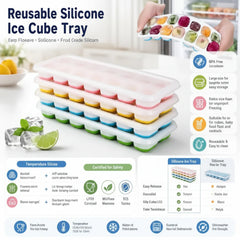 14 Grid Square Shape Ice Maker, Ice Cube Tray - Each Tray Cosmia.pk