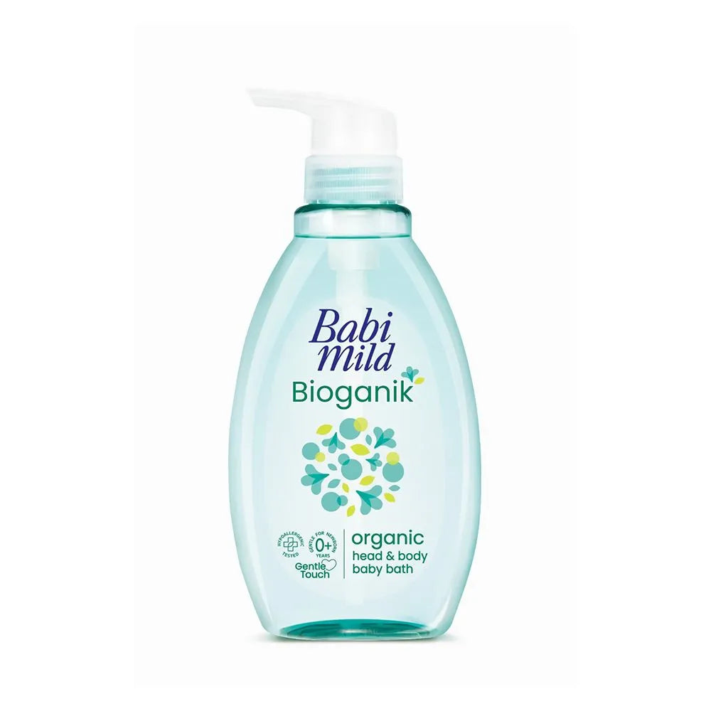 Babi Mild Bioganik Organic Head & Body Baby Bath Wash - 380ml Babi Mild